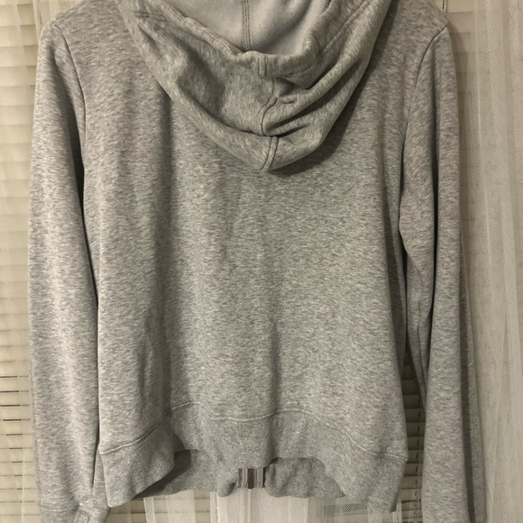 UGG Heather-Grey Clara Zip-Front Port Hoodie Size S S1 - Picture 7 of 13